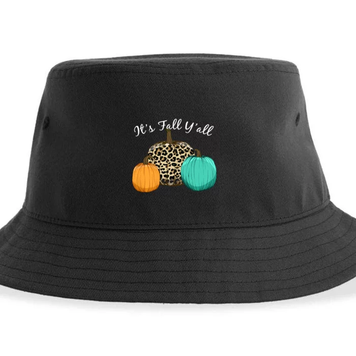 It's Fall Y'all Pumpkins Autumn Sustainable Bucket Hat