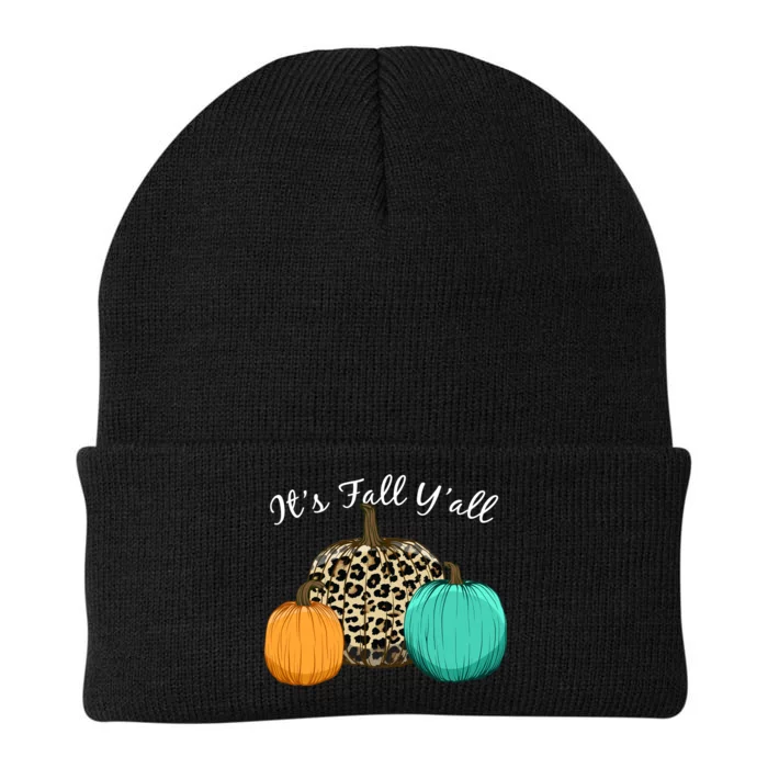 It's Fall Y'all Pumpkins Autumn Knit Cap Winter Beanie