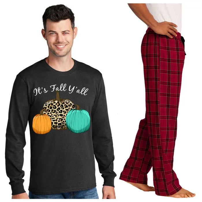 It's Fall Y'all Pumpkins Autumn Long Sleeve Pajama Set