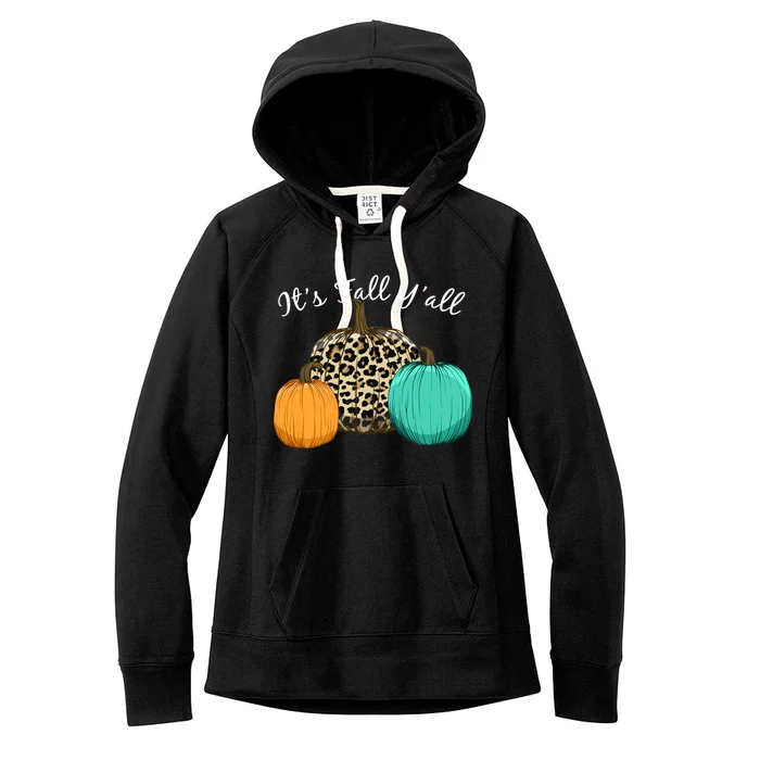 It's Fall Y'all Pumpkins Autumn Women's Fleece Hoodie