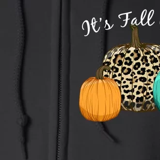 It's Fall Y'all Pumpkins Autumn Full Zip Hoodie