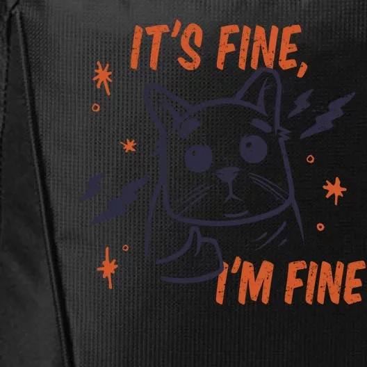 It's Fine I'm Fine Cat City Backpack