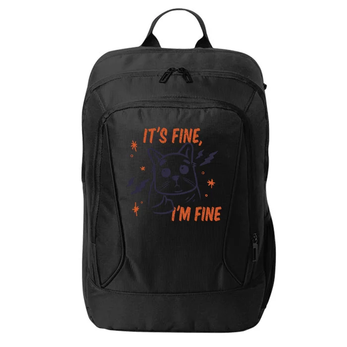 It's Fine I'm Fine Cat City Backpack