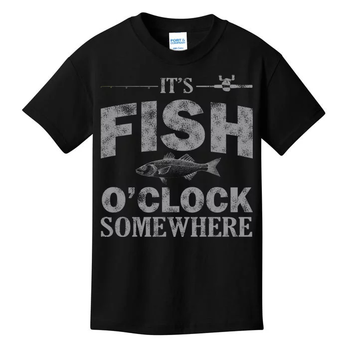 It's Fish O'Clock Somewhere Funny Kids T-Shirt