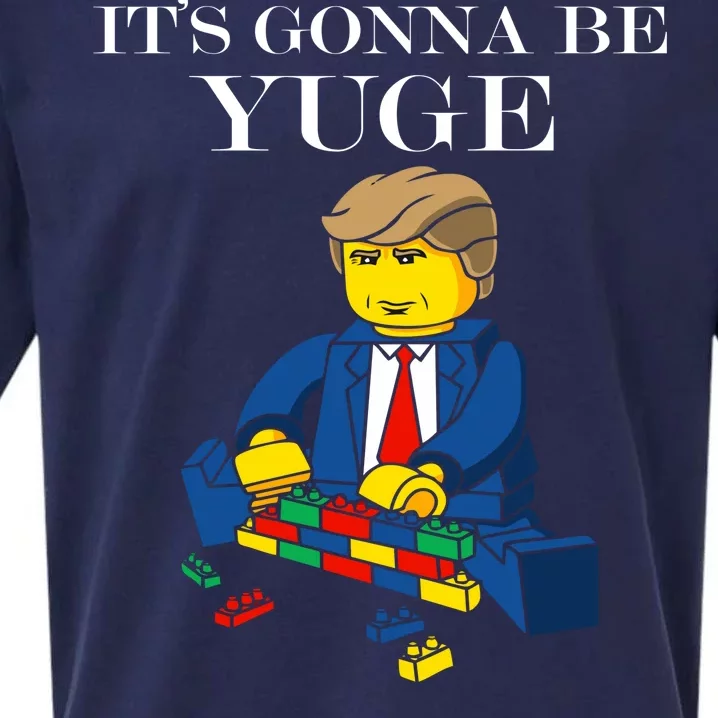 It's Going To Be YUGE - Trump Build a Wall Sueded Cloud Jersey T-Shirt