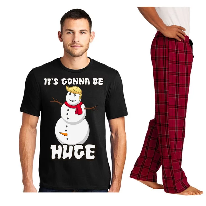 It's Gonna Be Huge Trump Christmas Snowman Pajama Set