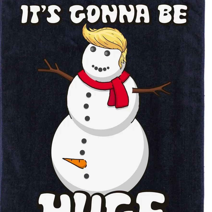 It's Gonna Be Huge Trump Christmas Snowman Platinum Collection Golf Towel