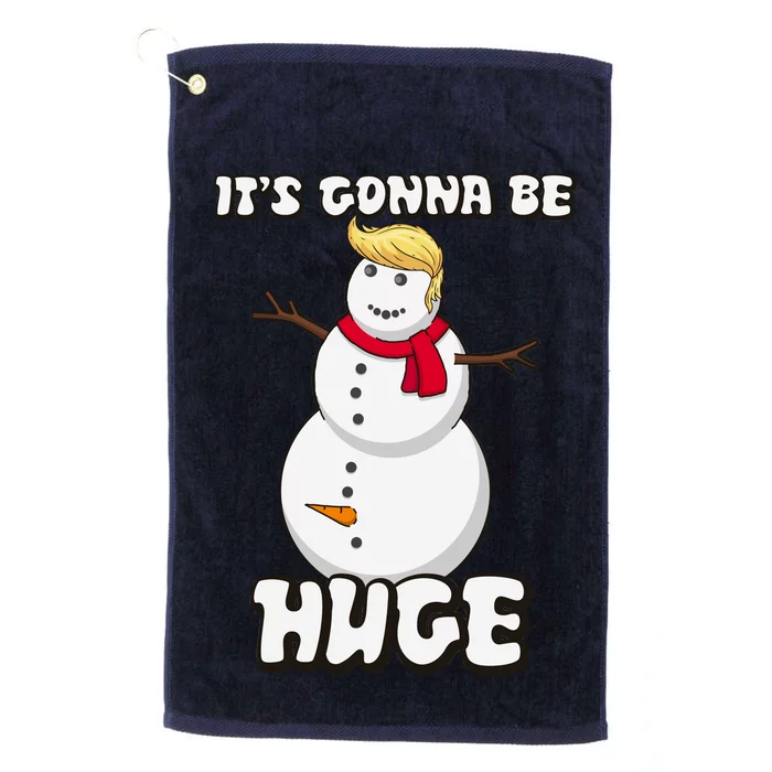 It's Gonna Be Huge Trump Christmas Snowman Platinum Collection Golf Towel