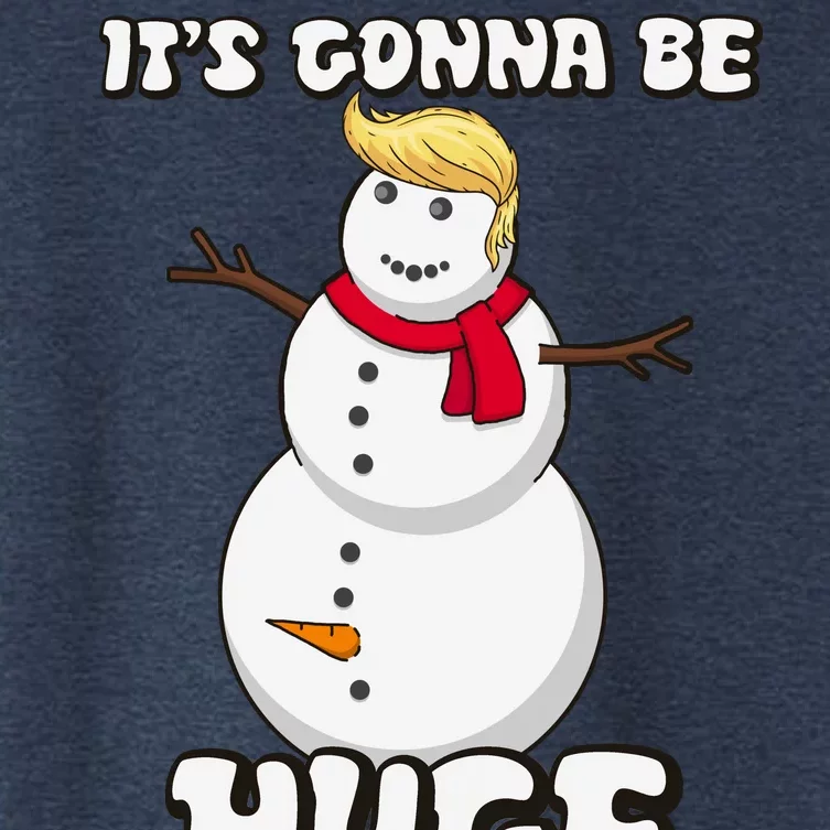 It's Gonna Be Huge Trump Christmas Snowman Women's Crop Top Tee