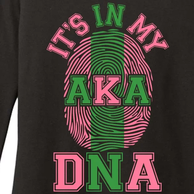 It's In My AKA DNA Fingerprint Womens CVC Long Sleeve Shirt