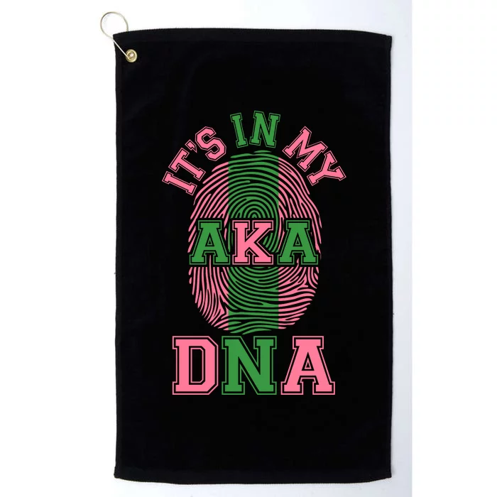 It's In My AKA DNA Fingerprint Platinum Collection Golf Towel