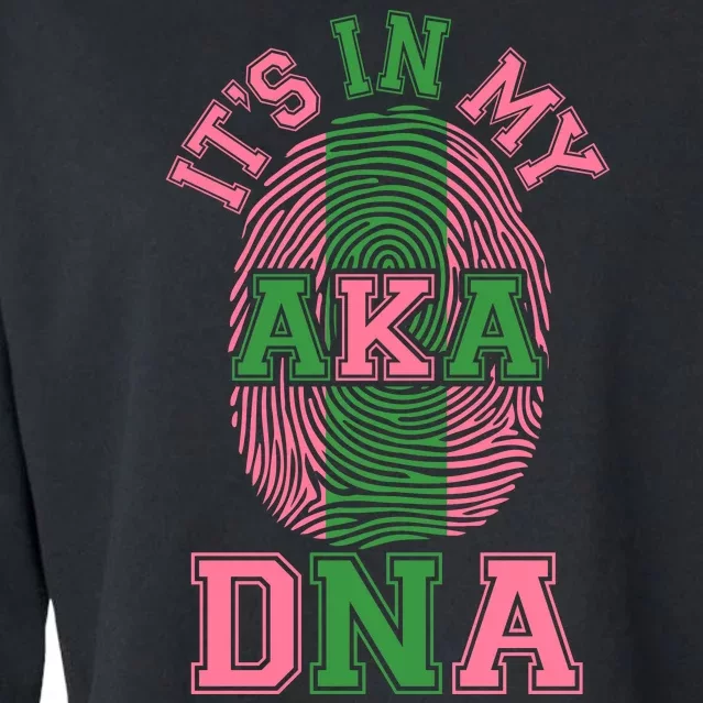 It's In My AKA DNA Fingerprint Cropped Pullover Crew