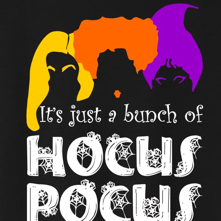 It's Just A Bunch of Hocus Pocus Halloween Women's Crop Top Tee