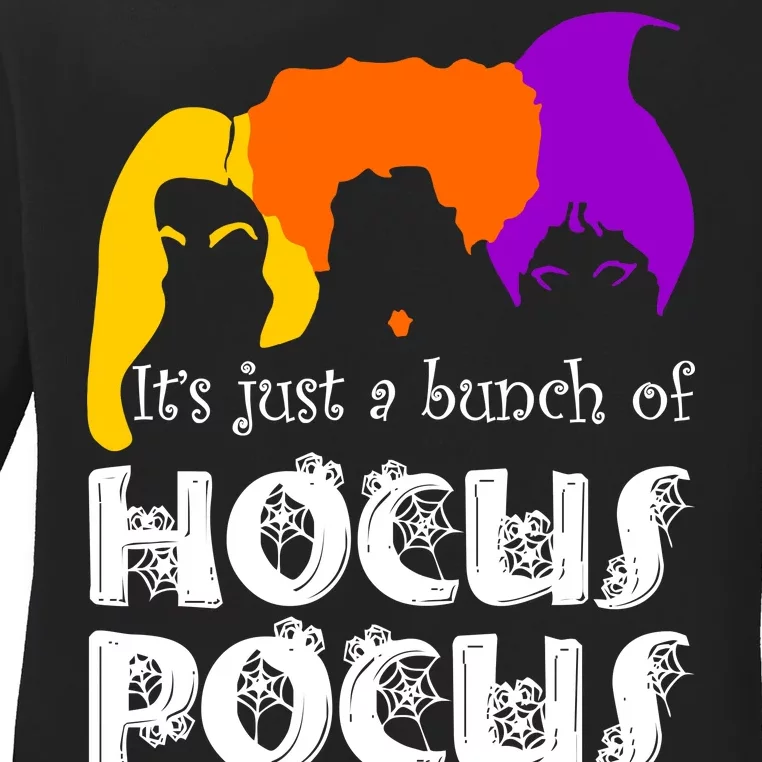 It's Just A Bunch of Hocus Pocus Halloween Ladies Long Sleeve Shirt