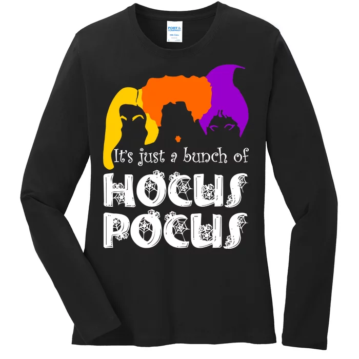 It's Just A Bunch of Hocus Pocus Halloween Ladies Long Sleeve Shirt