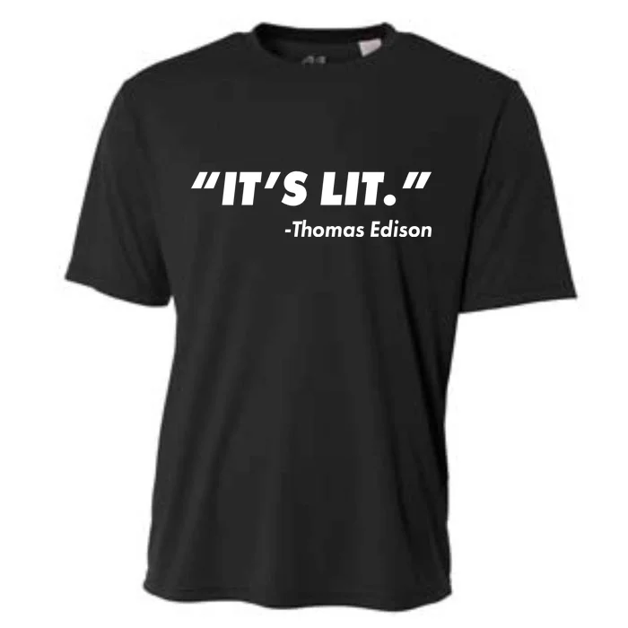 It's Lit Thomas Edison Cooling Performance Crew T-Shirt