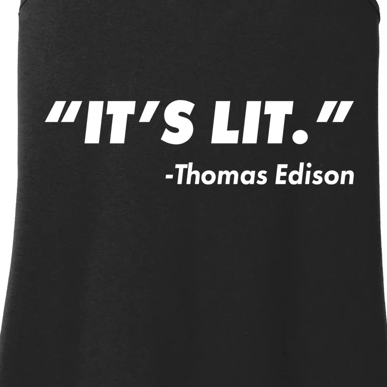 It's Lit Thomas Edison Ladies Essential Tank