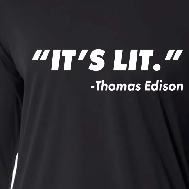 It's Lit Thomas Edison Cooling Performance Long Sleeve Crew