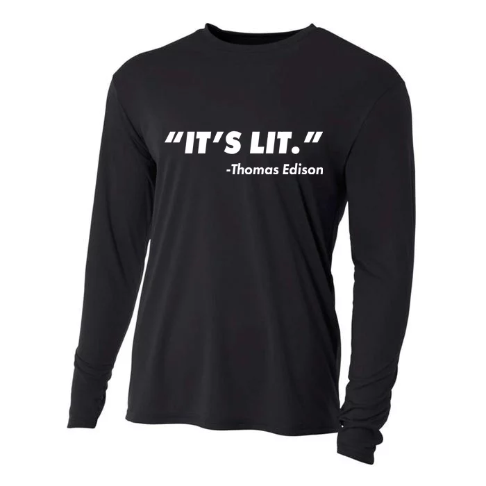 It's Lit Thomas Edison Cooling Performance Long Sleeve Crew