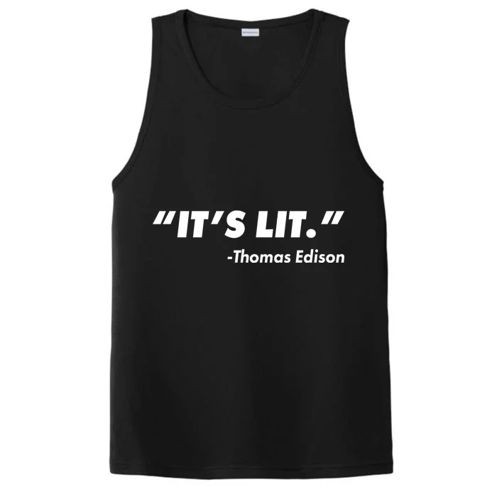 It's Lit Thomas Edison Performance Tank