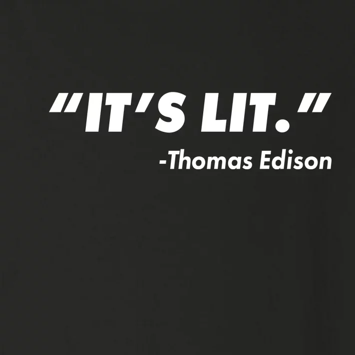 It's Lit Thomas Edison Toddler Long Sleeve Shirt