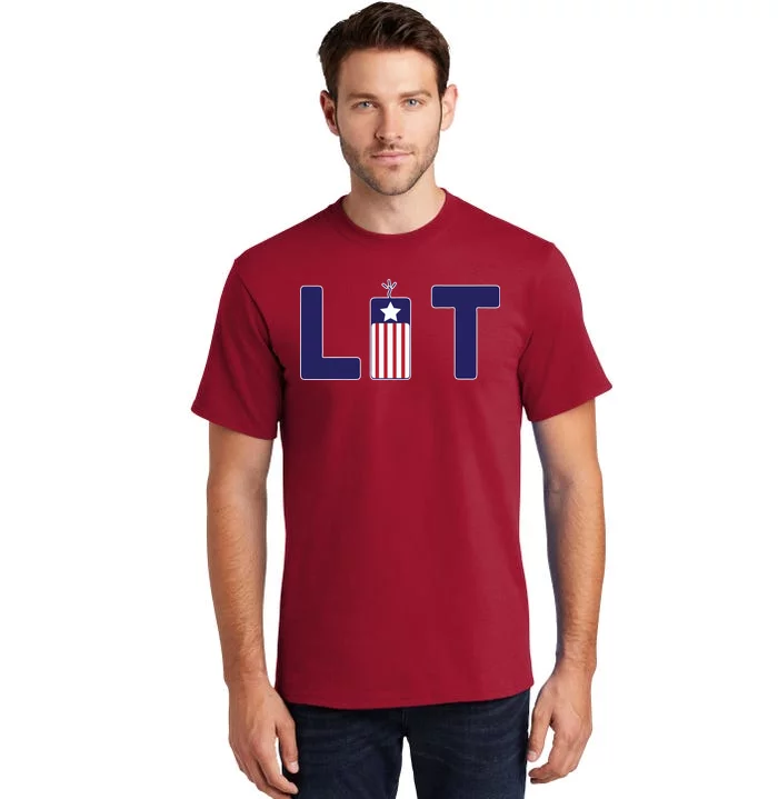 It's Lit USA 4th of July Tall T-Shirt