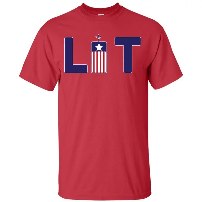 It's Lit USA 4th of July Tall T-Shirt