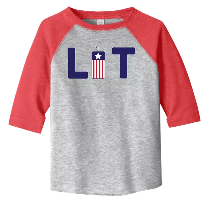 It's Lit USA 4th of July Toddler Fine Jersey T-Shirt