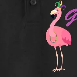 IT's Mardi Gras Flamingo Dry Zone Grid Performance Polo