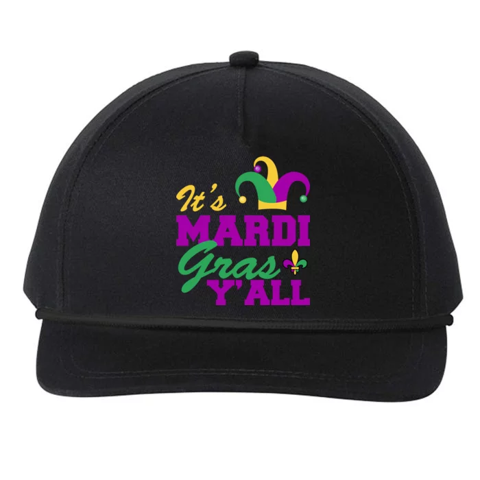 It's Mardi Gras Y'all New Orleans Celebration Snapback Five-Panel Rope Hat