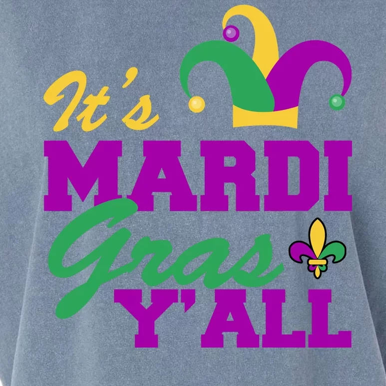 It's Mardi Gras Y'all New Orleans Celebration Garment-Dyed Women's Muscle Tee