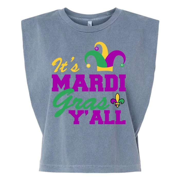 It's Mardi Gras Y'all New Orleans Celebration Garment-Dyed Women's Muscle Tee