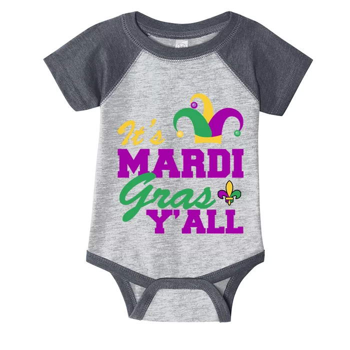 It's Mardi Gras Y'all New Orleans Celebration Infant Baby Jersey Bodysuit