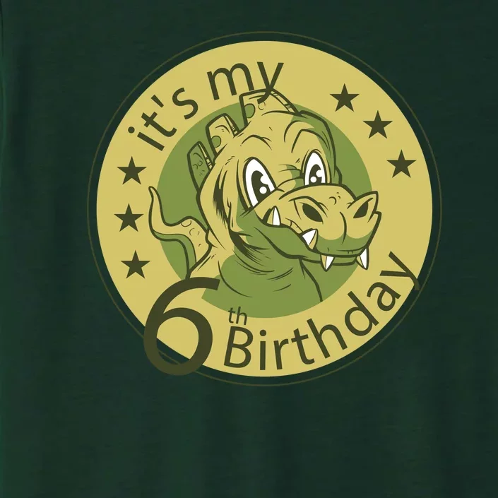 It's My 6th Birthday Dinosaur ChromaSoft Performance T-Shirt