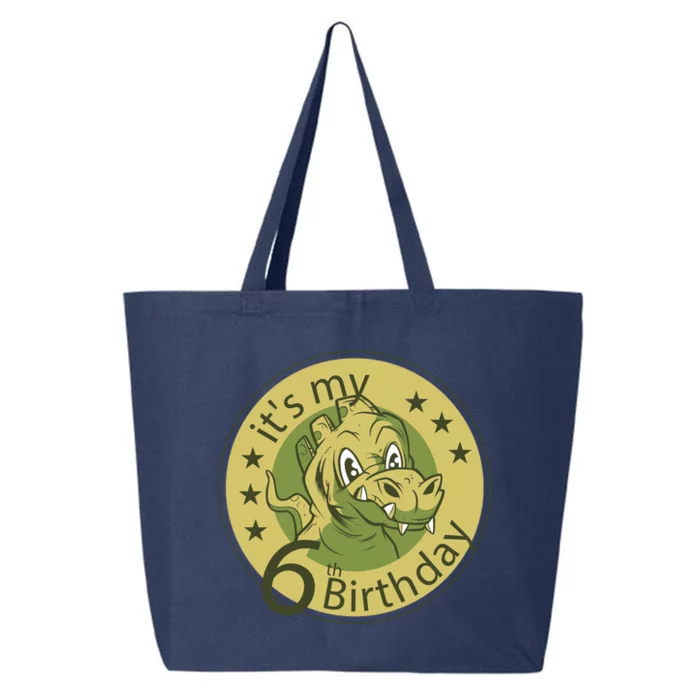 It's My 6th Birthday Dinosaur 25L Jumbo Tote