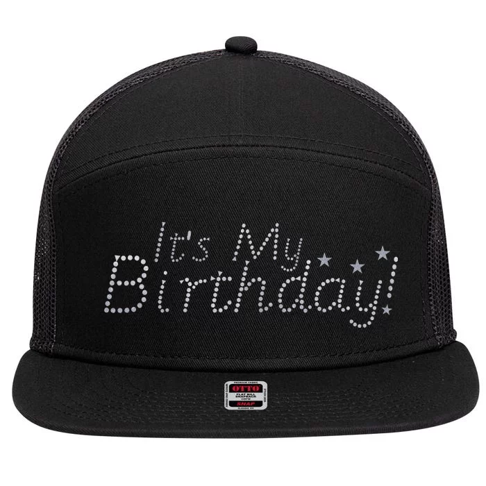 It's My Birthday 7 Panel Mesh Trucker Snapback Hat