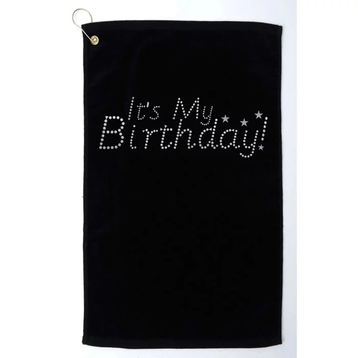 It's My Birthday Platinum Collection Golf Towel