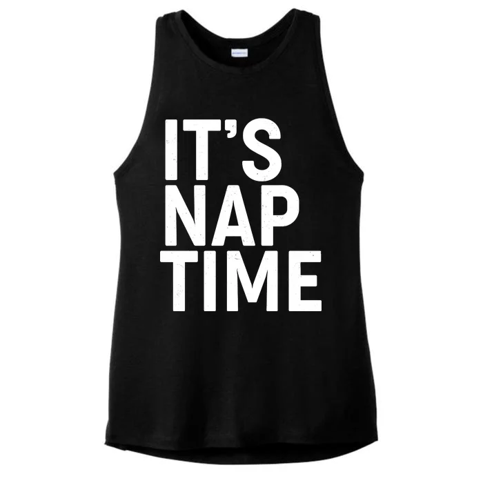 It's Nap Time Ladies Tri-Blend Wicking Tank