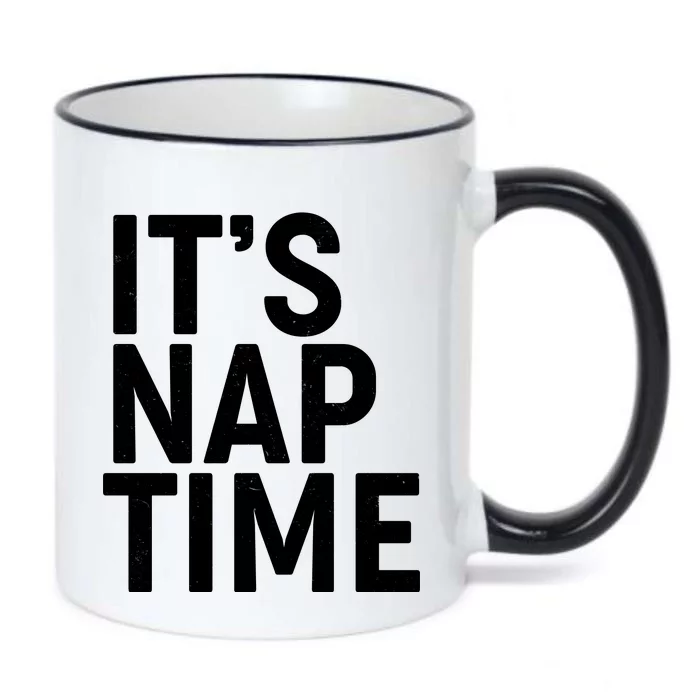 It's Nap Time Black Color Changing Mug