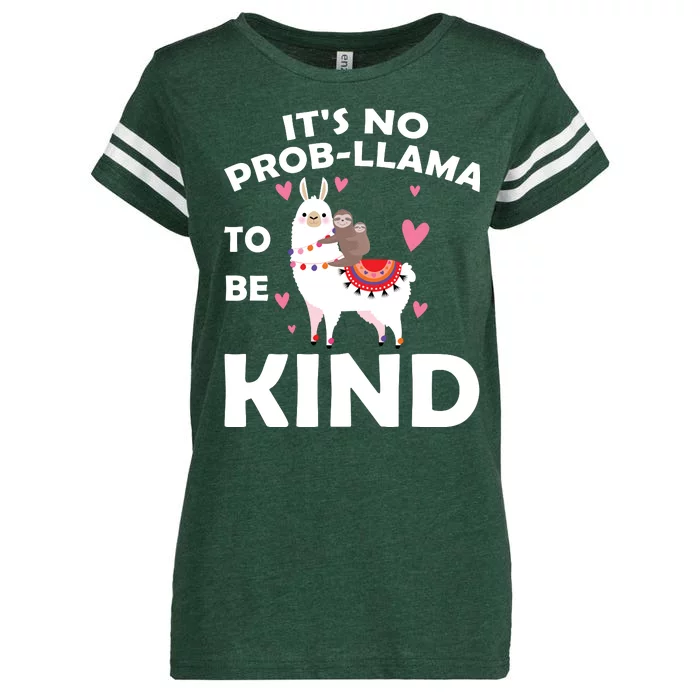 Its No Prob-Lama To Be Kind Enza Ladies Jersey Football T-Shirt