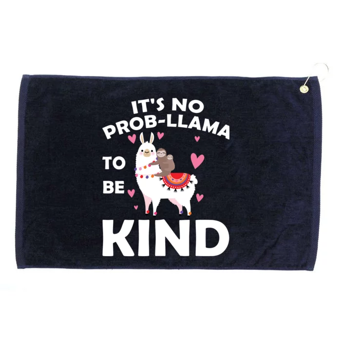 Its No Prob-Lama To Be Kind Grommeted Golf Towel