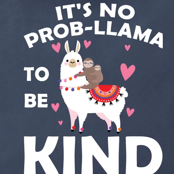 Its No Prob-Lama To Be Kind Zip Tote Bag