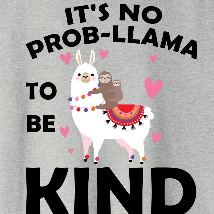 Its No Prob-Lama To Be Kind Women's Crop Top Tee