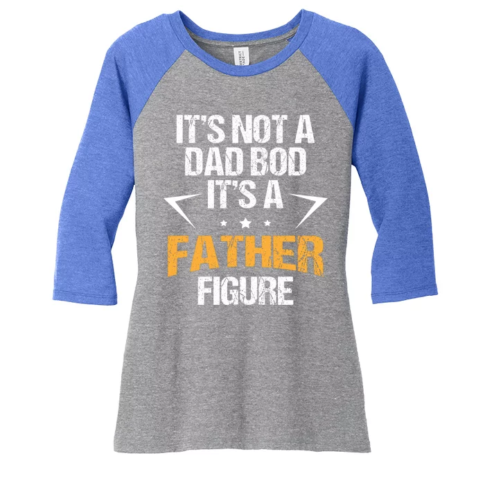 It's Not A Dad Bod Fathers Day Funny Women's Tri-Blend 3/4-Sleeve Raglan Shirt