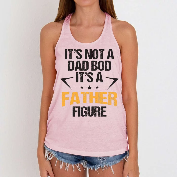 It's Not A Dad Bod Fathers Day Funny Women's Knotted Racerback Tank