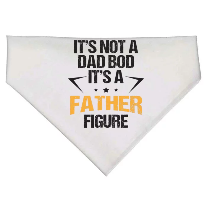 It's Not A Dad Bod Fathers Day Funny USA-Made Doggie Bandana