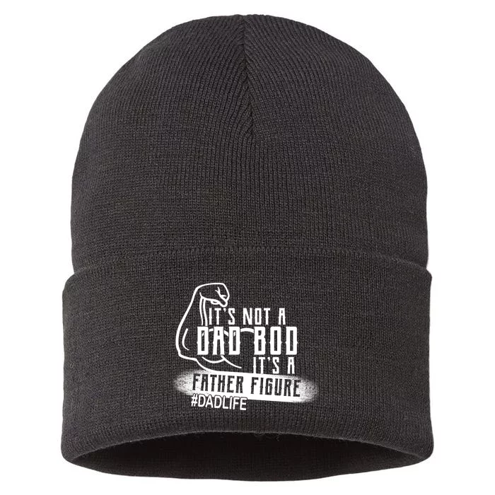 It's Not A Dad Bod Its A Father Figure Sustainable Knit Beanie