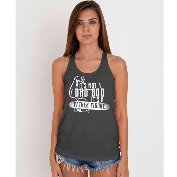 It's Not A Dad Bod Its A Father Figure Women's Knotted Racerback Tank