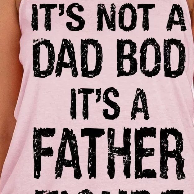 It's Not A Dad Bod Its A Father Figure Fathers Day Women's Knotted Racerback Tank