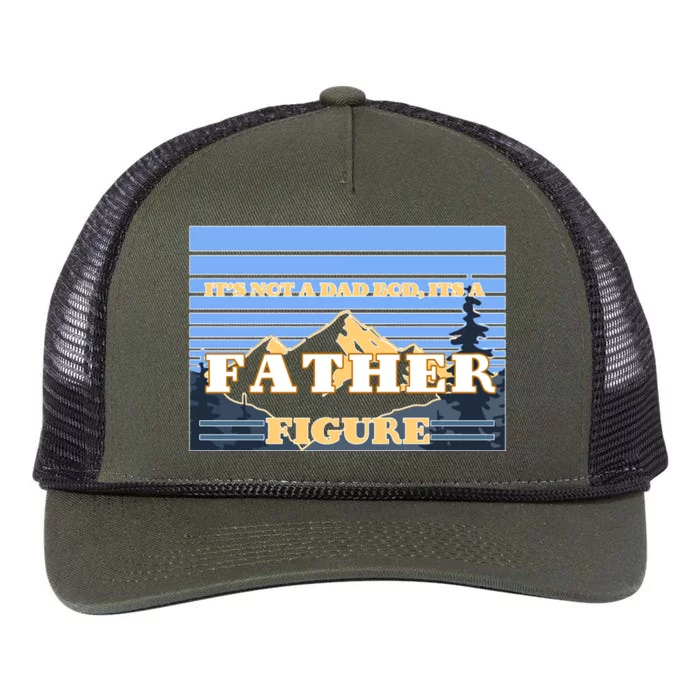 It's Not A Dad Bod Its A Father Figure Mountains Retro Rope Trucker Hat Cap